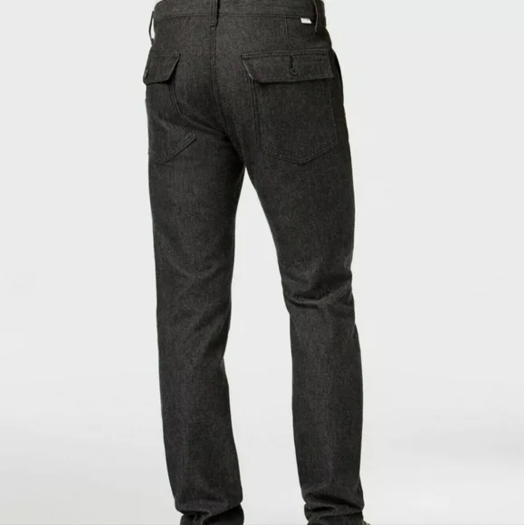 Levi's Men's Utility Hybrid Slim Fit Pants Gray Black Straight Leg Jeans 42W 30L - Picture 3 of 4